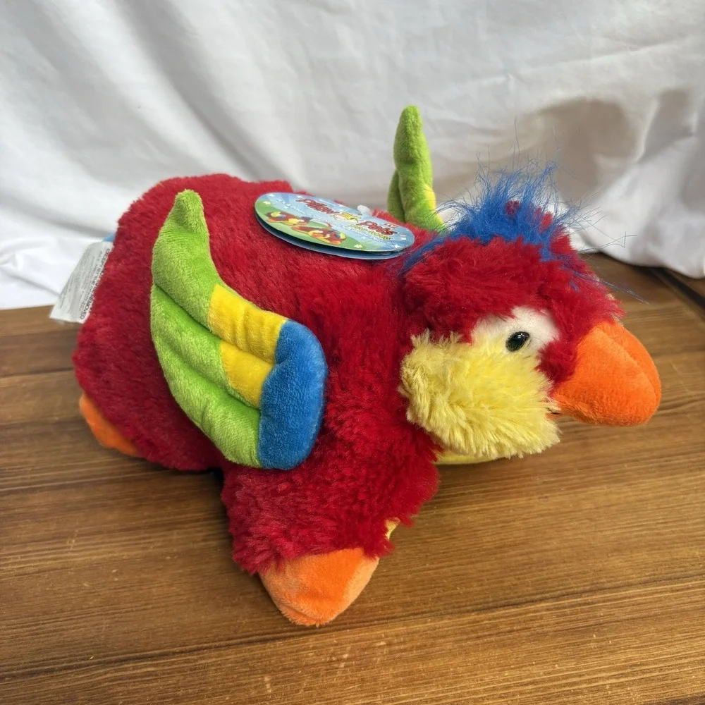 Pillow Pets Pee Wee Tropical Parrot Plush 11